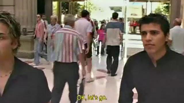 Salvador Lozano and Thomas Vega return from shopping and while in the bathroom they can't resist the desire to fuck. As the clothes come off the boys start sucking each other's big Latin cock.