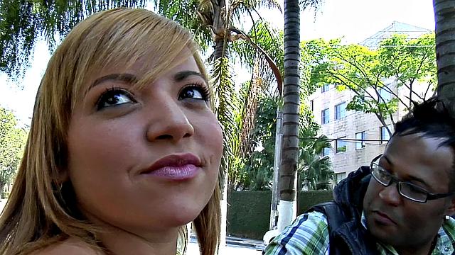 So Thick dominates with her huge tits & gives wild outdoor blowjob and doggystyle ride