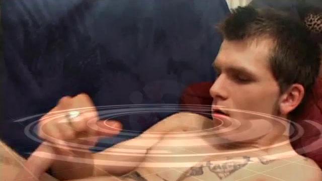 Back from an afternoon of skateboarding, Sheldon whips out his cock and strokes it hard. Then he pulls a leg over his head and begins sucking his stiff dick.