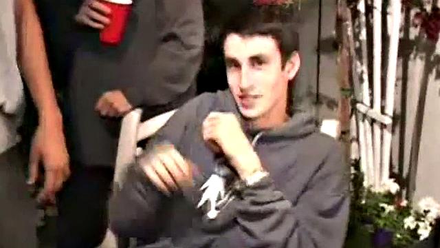 Spit roasted teen gets her pussy drilled