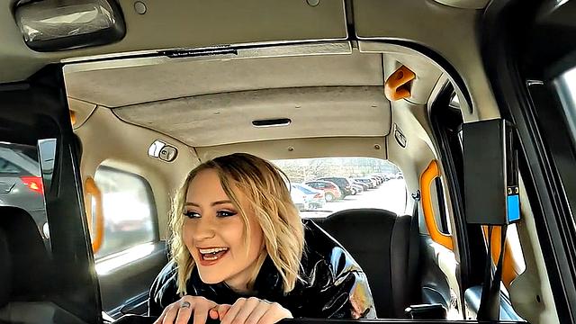 Tattooed babe fucked by big dick after car ride