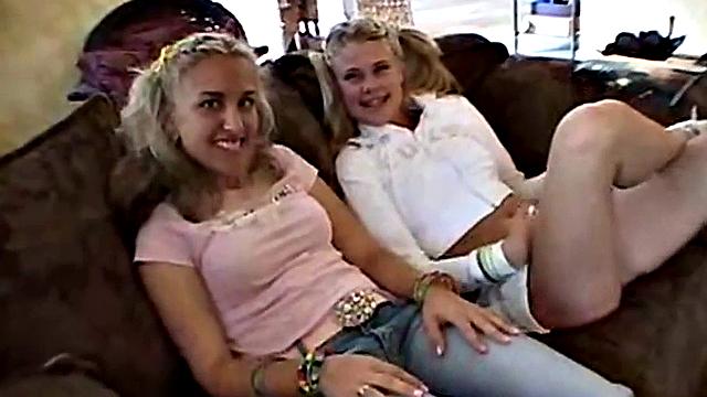 Amateur teens strip off and get into pajamas