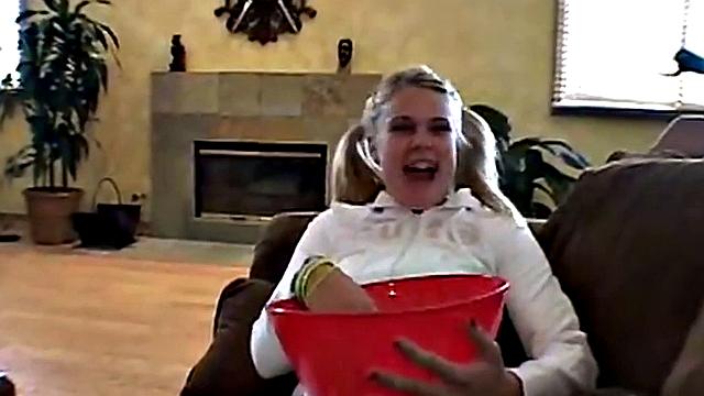 Amateur teens strip off and get into pajamas