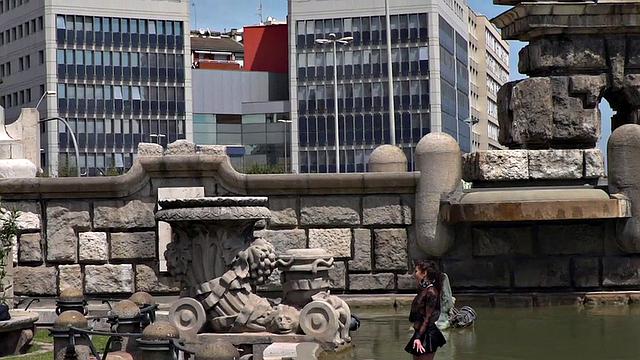 Petite naked teen humiliated in public by domina and master