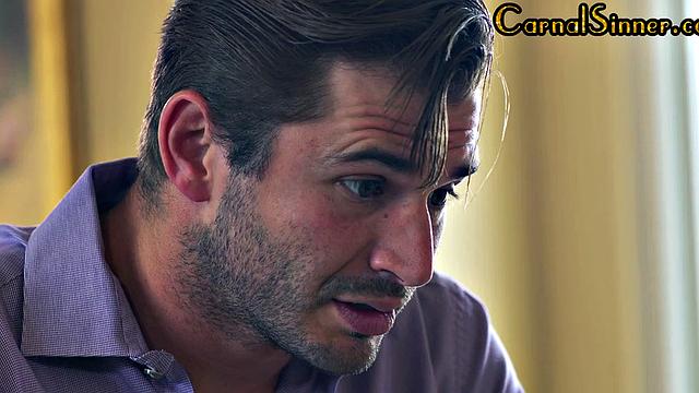 Sinful tattoed babe pleases lover