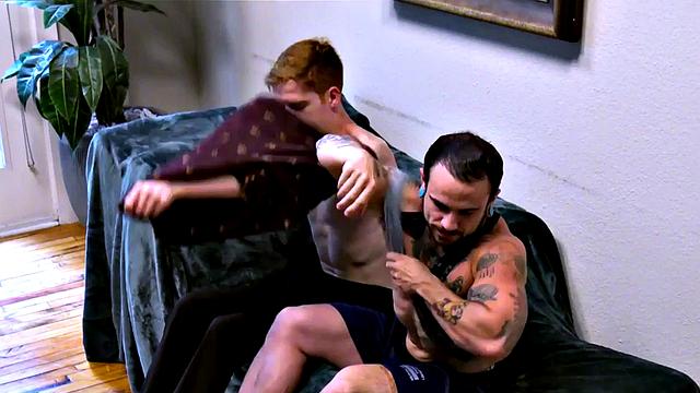 FTM trans guy bends for man