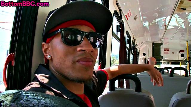 White dude cockriding handsome black guy