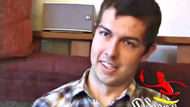 This shy guy has a major surprise in his pants. Luis takes his time stripping naked to reveal a nice looking cock, with a slight curve to it.