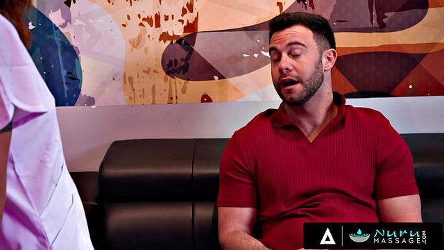 NURU MASSAGE - Big Tits Lumi Ray Turns Relaxed Client Into Hardcore Fuck