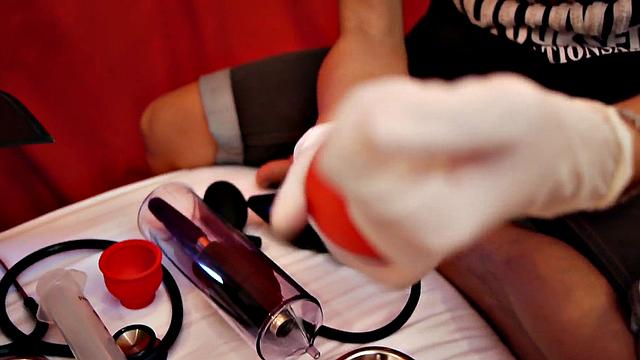 Slim Asian patient bred after oral and anal play