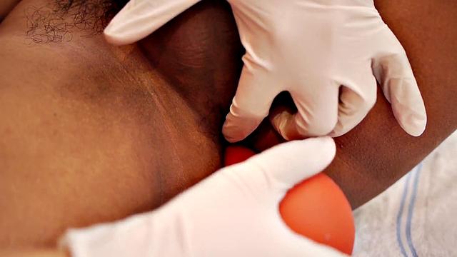 Slim Asian patient bred after oral and anal play