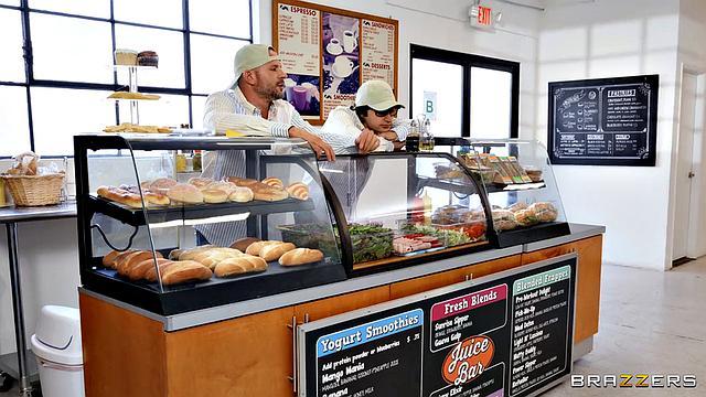 Serving Cock Sandwich to College Slut