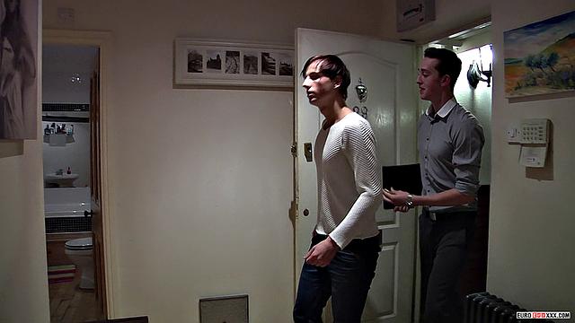 Cameron James, Casper Ellis & Luke Vogel Double Penetrate Casper