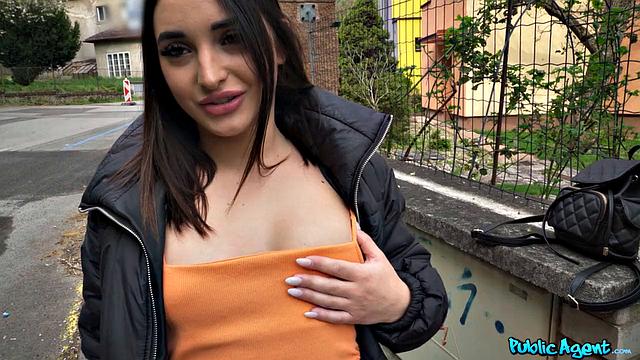 Italian Brunette Loses Her Phone