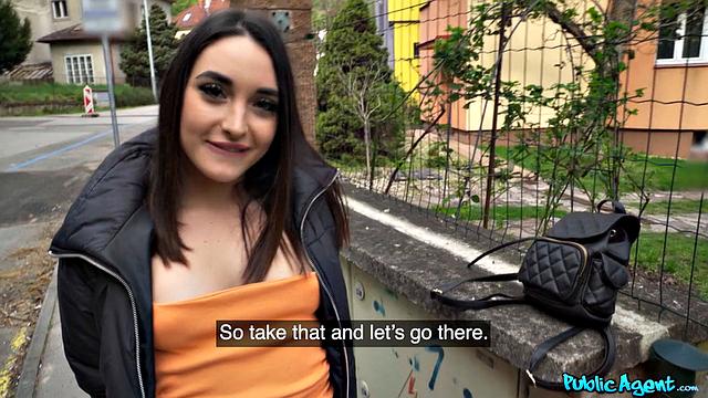 Italian Brunette Loses Her Phone