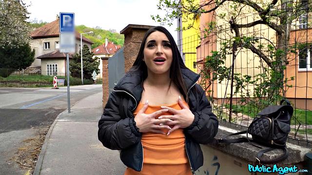 Italian Brunette Loses Her Phone