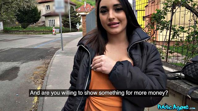 Italian Brunette Loses Her Phone