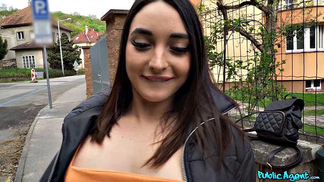 Italian Brunette Loses Her Phone