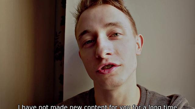 Russian tutor Tempted goes wild on the table in fishnets and stockings