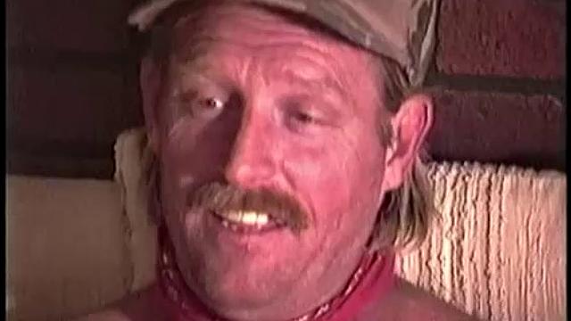 Critter is the second of three hobos I met, as they were getting off a train behind my store. He is Wayne's (Hobo #1) brother. Although he was a little inexperienced, Critter was anxious to suck my cock.