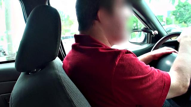 Cab Fare: Tattooed chick gives head & rides cock like a pro