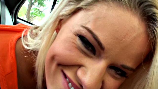 Cab Fare: Tattooed chick gives head & rides cock like a pro