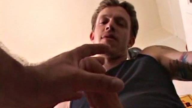 This time Shane is assisted by another hand, which no doubt is wrapped around that perfect cock. Shane just relaxes and enjoys the hand job, so much so he blows his load after getting edged to the limit.