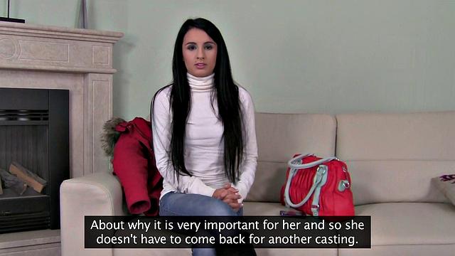 Watch this pierced brunette's insatiable lust for cum as she rides hard and deep in POV