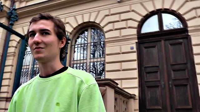 Pulled Euro twink nailed in ass for extra cash