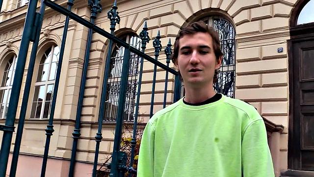 Pulled Euro twink nailed in ass for extra cash