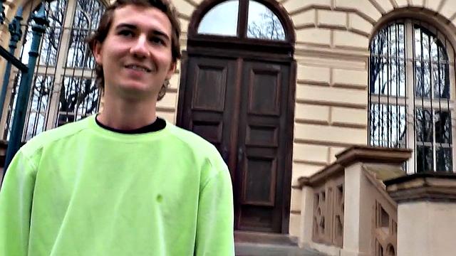 Pulled Euro twink nailed in ass for extra cash