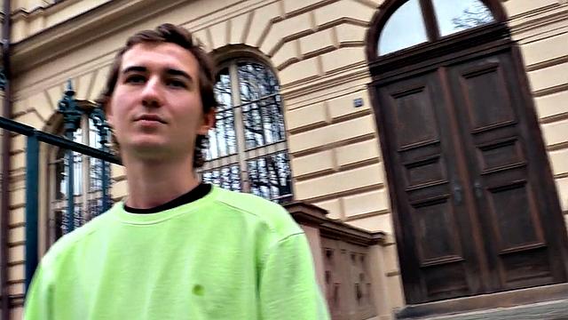 Pulled Euro twink nailed in ass for extra cash