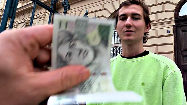 Pulled Euro twink nailed in ass for extra cash
