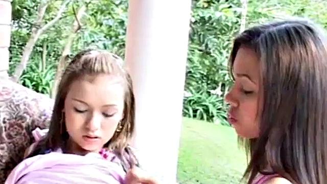 Girl on girl action gets wet and horny