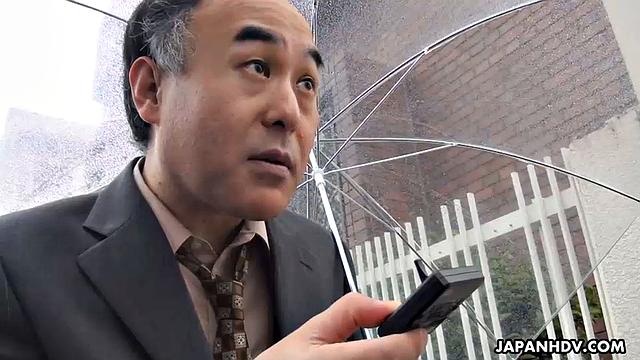 Kotomi Asakura and Jun Sena by a man