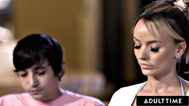 ADULT TIME - MILF Pristine Edge Is Kept Up All Night By Stepson's Desire To Fuck