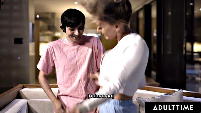 ADULT TIME - MILF Pristine Edge Is Kept Up All Night By Stepson's Desire To Fuck