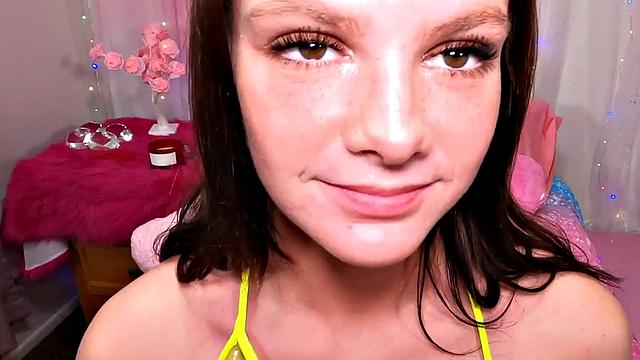 Stepdaughter enjoys POV sex from behind