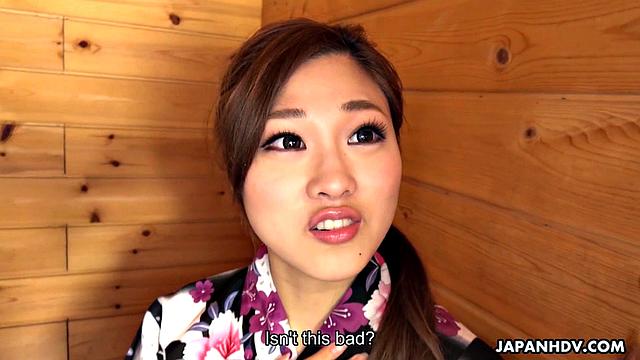 Maki Horiguchi Strips For in the Jacuzzi