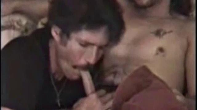 Rugged and good looking Tim gets a visit from hairy and well hung Larry. It doesn't take long and these two are naked, getting it on.