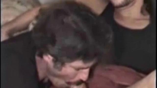 Rugged and good looking Tim gets a visit from hairy and well hung Larry. It doesn't take long and these two are naked, getting it on.