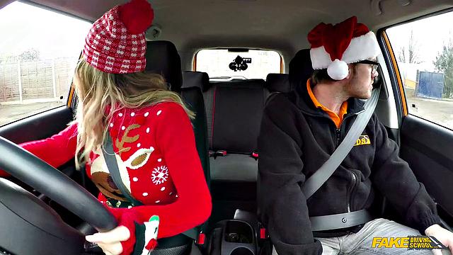 Watch KIWI MILF Kiwi get pounded hard by her instructor's big cock in the Christmas holiday