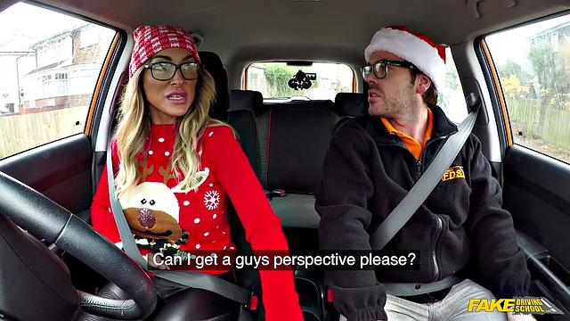 Watch KIWI MILF Kiwi get pounded hard by her instructor's big cock in the Christmas holiday