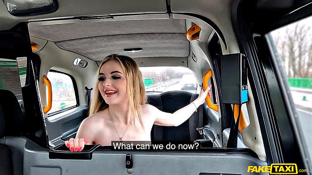 Brit Squirting in the Backseat