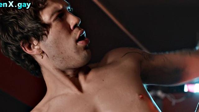 Manly stud bareback fucks bottom in public bar