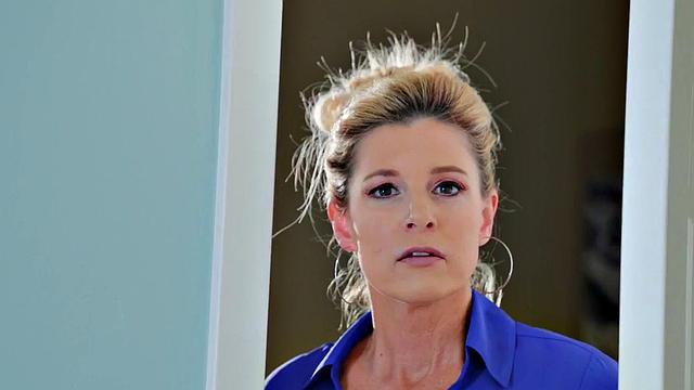 Big-titted MILF fucked with couple