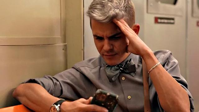 Public trans babe barebacked on train in in front of voyeur