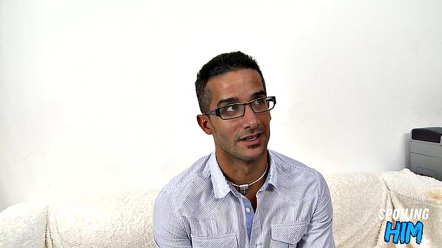 Skinny guy analdrilled hard at casting