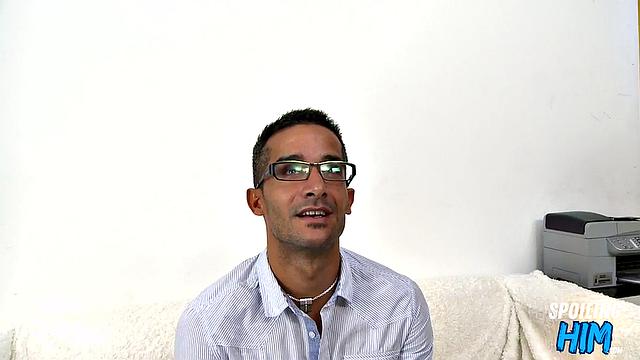 Skinny guy analdrilled hard at casting