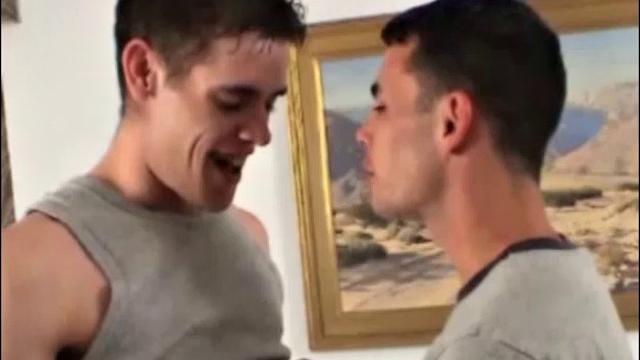 After a college beer party, Adon hooks up with his friend Frances for some hot sex. He shoves his uncut down Frances' throat and face fucks him. Then Frances pushes Adon face down onto the floor.